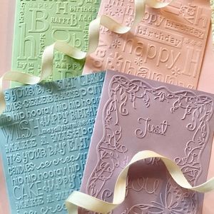 Group of six multicolored Birthday cards